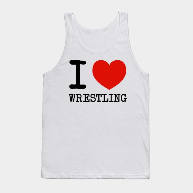 I heart wrestling Tank Top by dovpanda